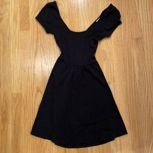 Forever 21 short sleeve black dress
